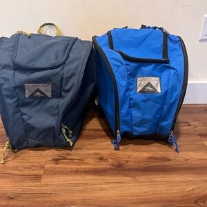 High Sierra Ski Boot Bags - navy blue and royal blue